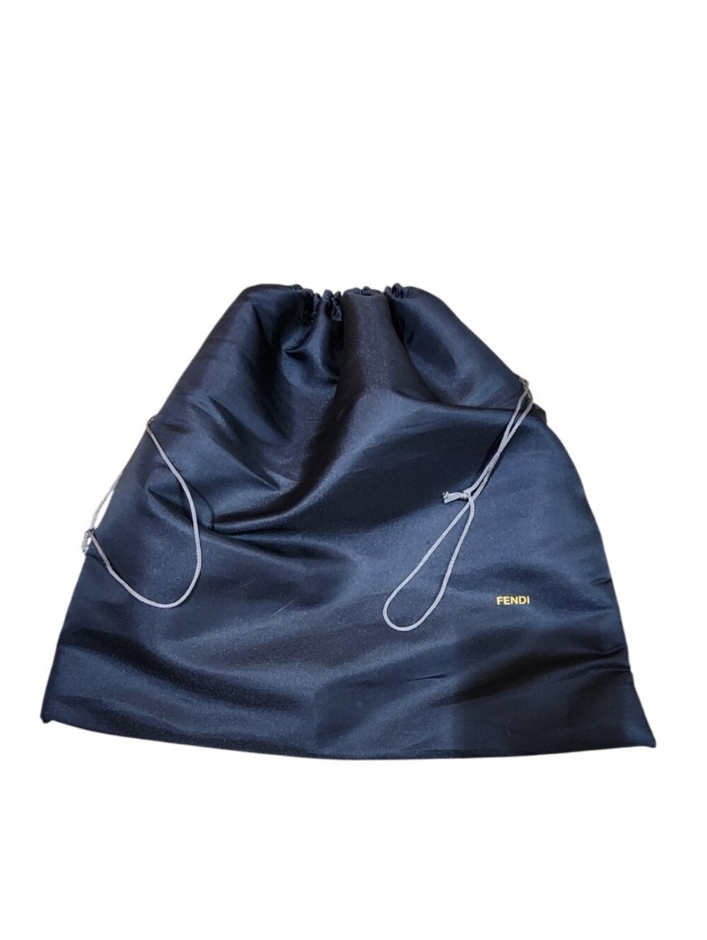 FENDI Authentic Black Drawstring Shoe Dust Bag Designer Pumps Storage Bag